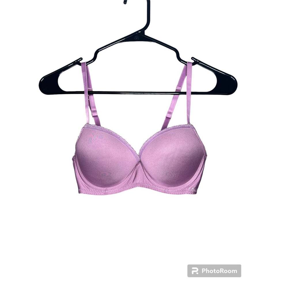 Tahari Purple Plum Underwire Lightly Lined Adjustable Bra Size 34B